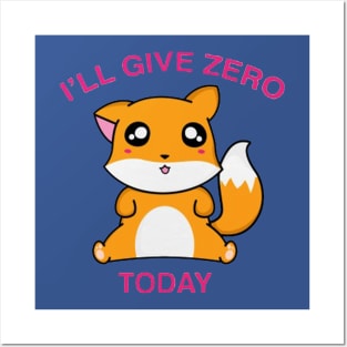 Give Zero Today Posters and Art